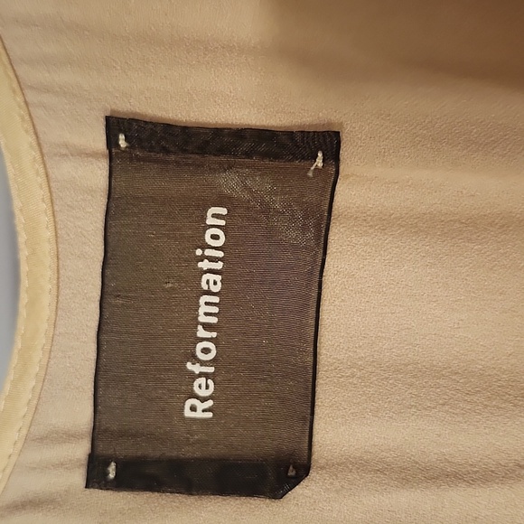 Reformation Cream Textured Top - Picture 4 of 5